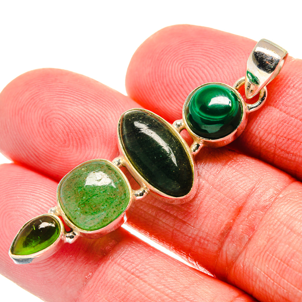 Green Aventurine Pendants handcrafted by Anasilvercos - PD20684
