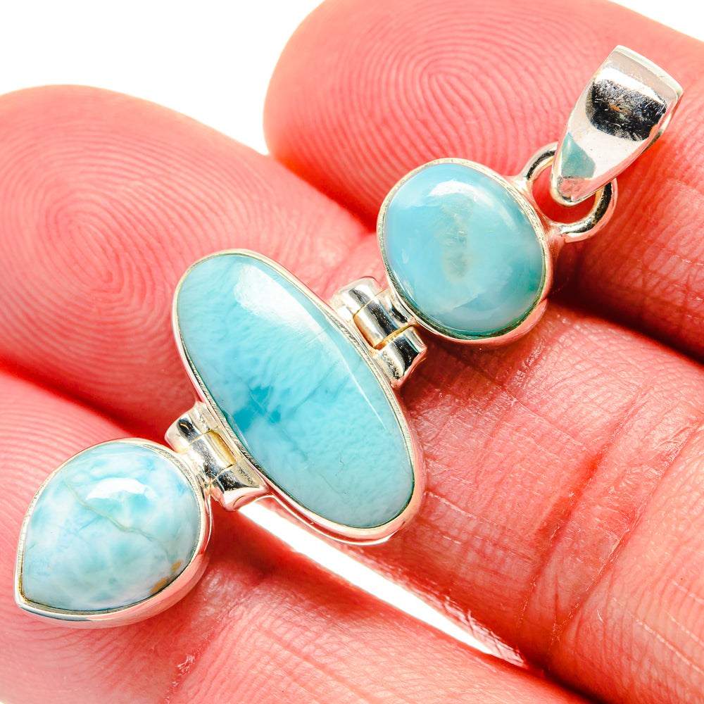 Larimar Pendants handcrafted by Anasilvercos - PD20687