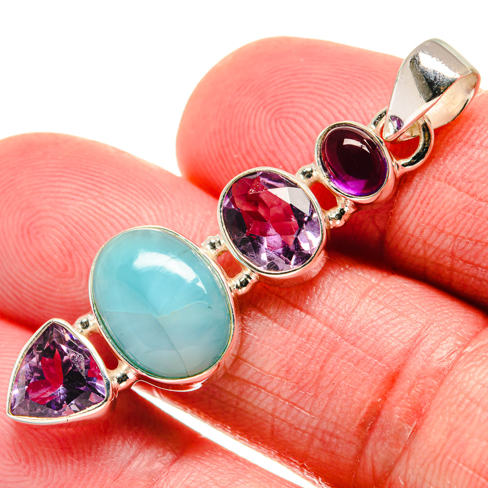 Larimar Pendants handcrafted by Anasilvercos - PD20689