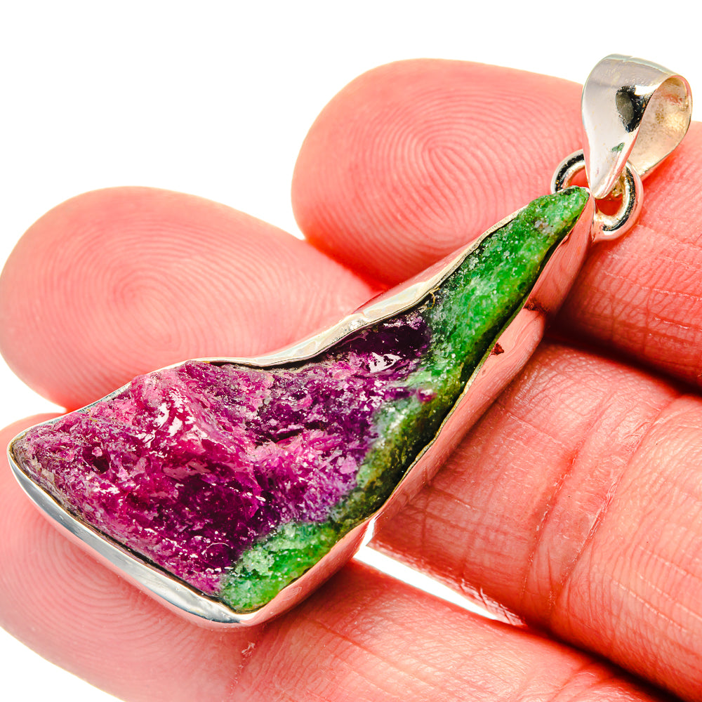 Ruby Zoisite Pendants handcrafted by Anasilvercos - PD20714