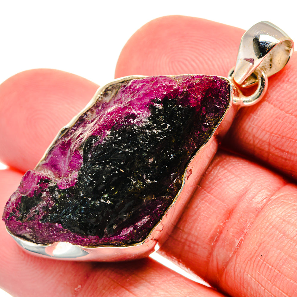 Ruby Zoisite Pendants handcrafted by Anasilvercos - PD20715