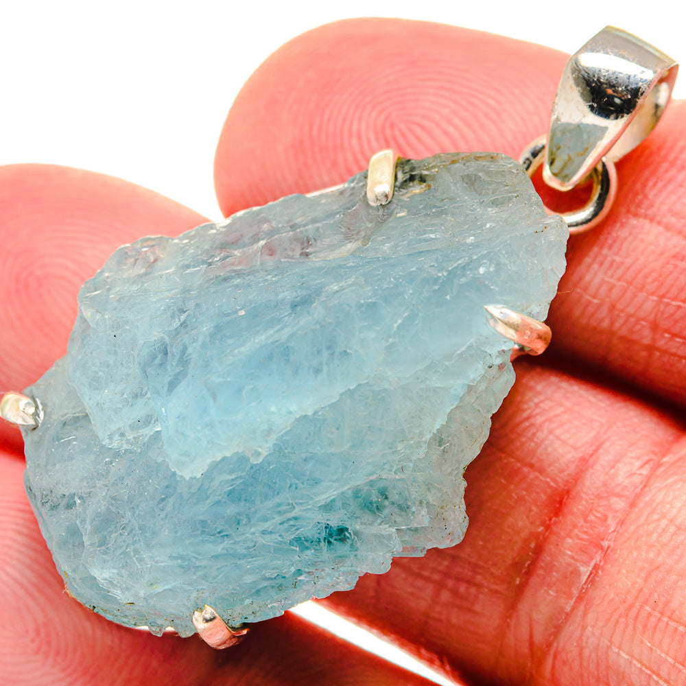 Aquamarine Pendants handcrafted by Anasilvercos - PD20720