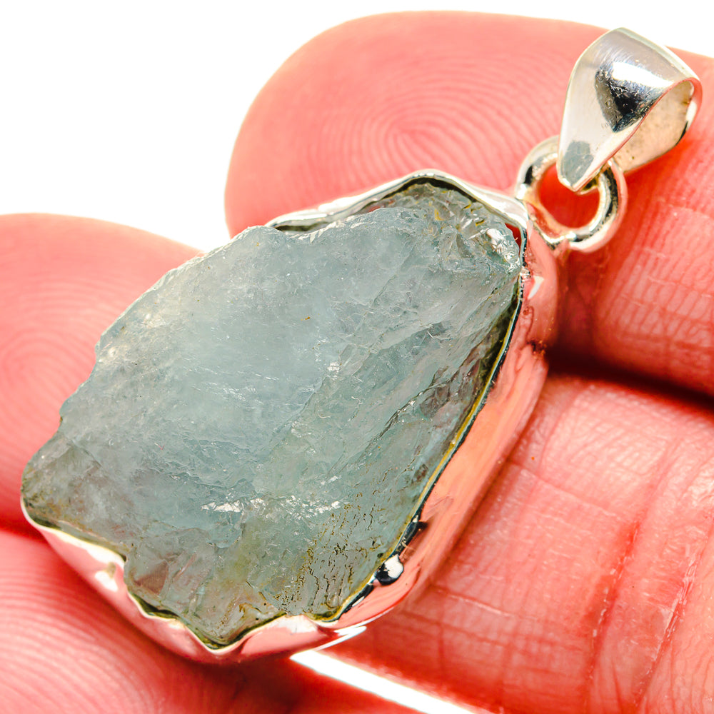 Aquamarine Pendants handcrafted by Anasilvercos - PD20722