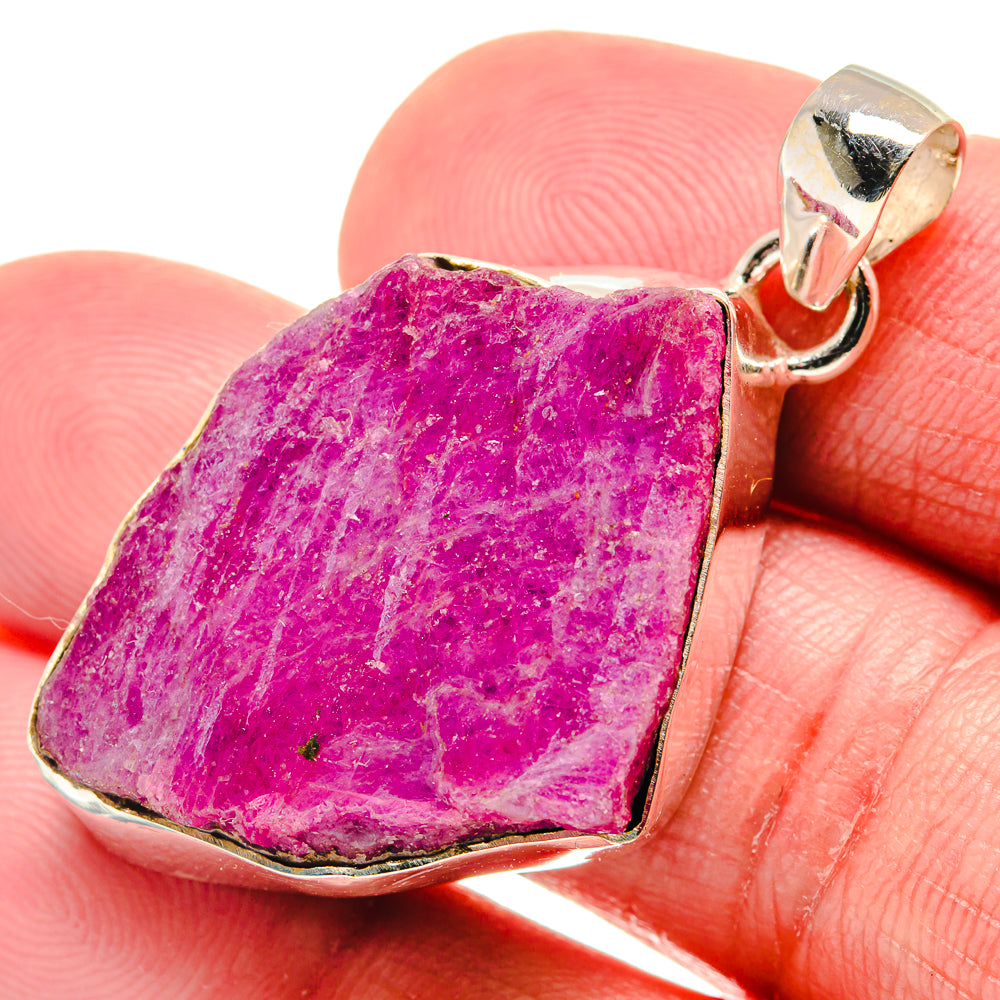 Ruby Fuchsite Pendants handcrafted by Anasilvercos - PD20732