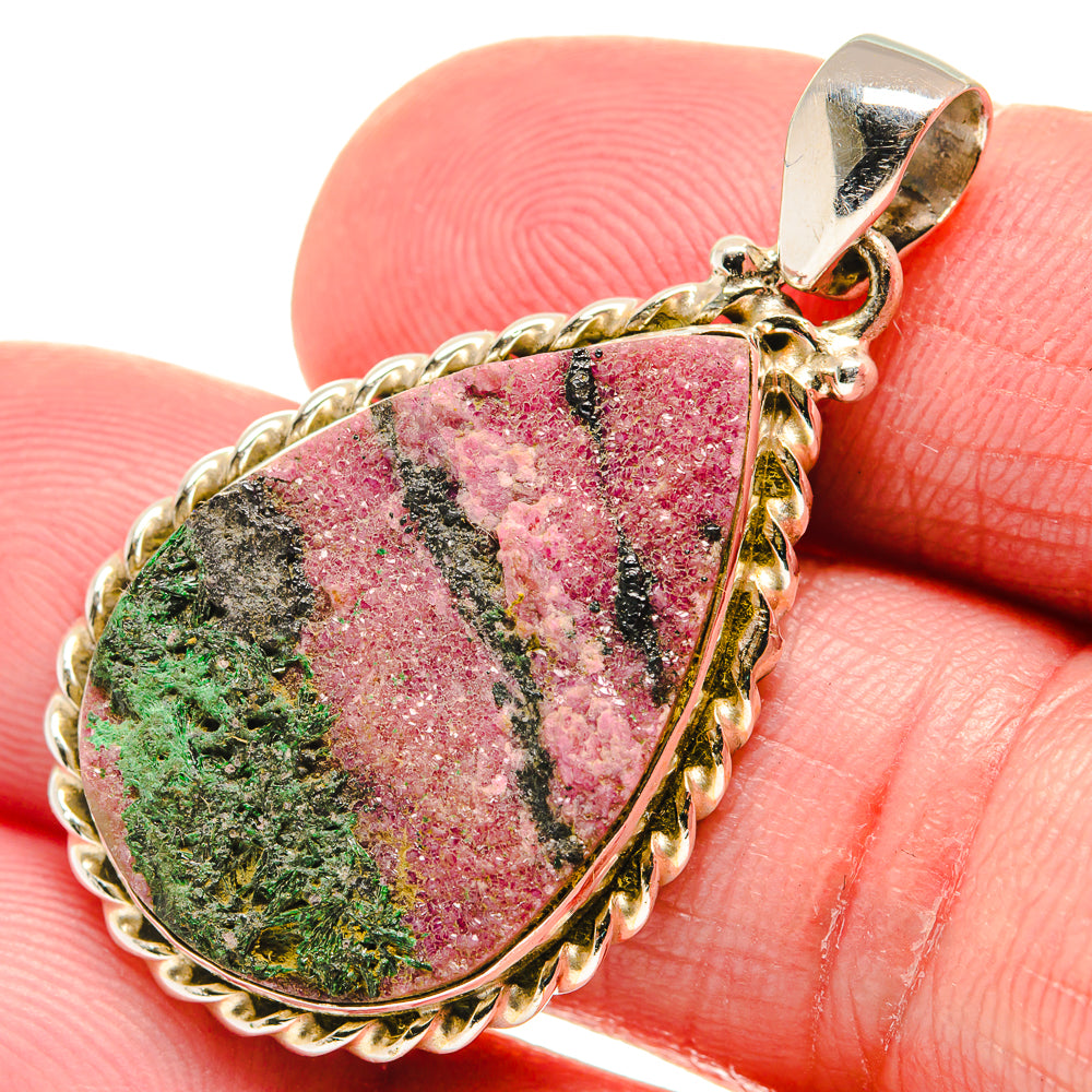 Cobalto Calcite Druzy Pendants handcrafted by Anasilvercos - PD20736