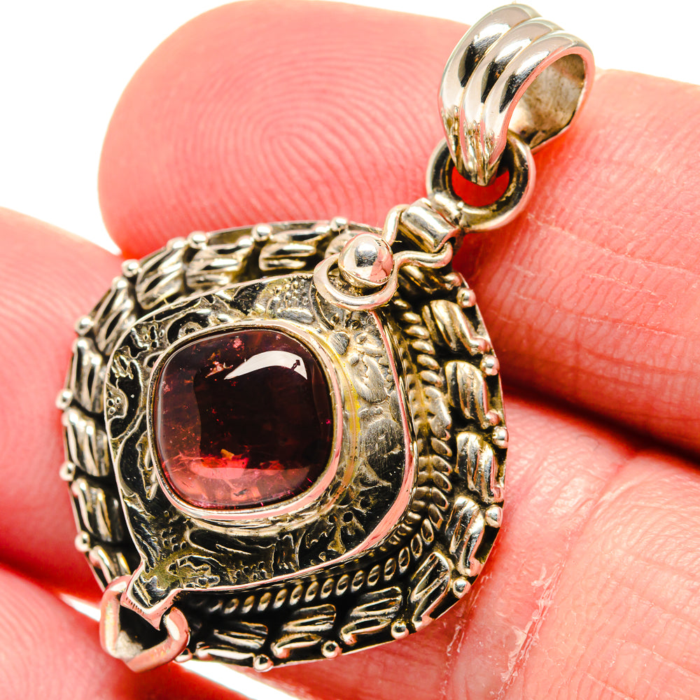 Pink Tourmaline Pendants handcrafted by Anasilvercos - PD20786