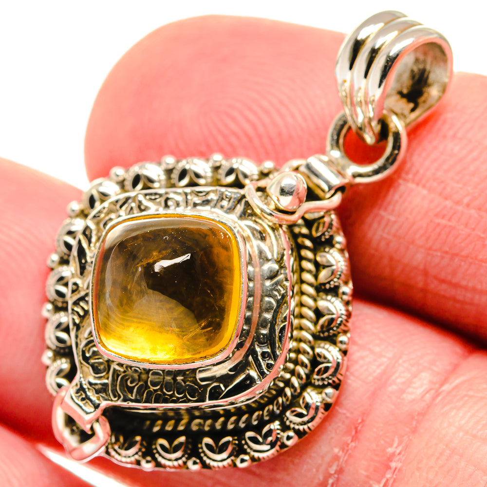 Citrine Pendants handcrafted by Anasilvercos - PD20788