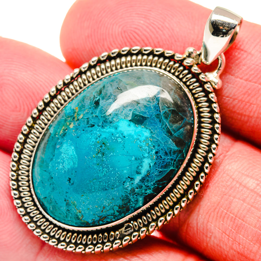 Chrysocolla Pendants handcrafted by Anasilvercos - PD20800