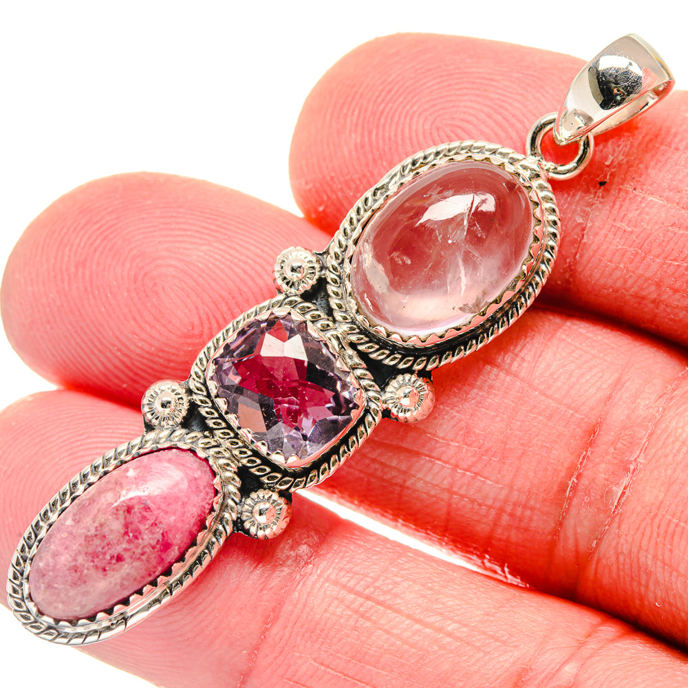 Rhodochrosite Pendants handcrafted by Anasilvercos - PD20826
