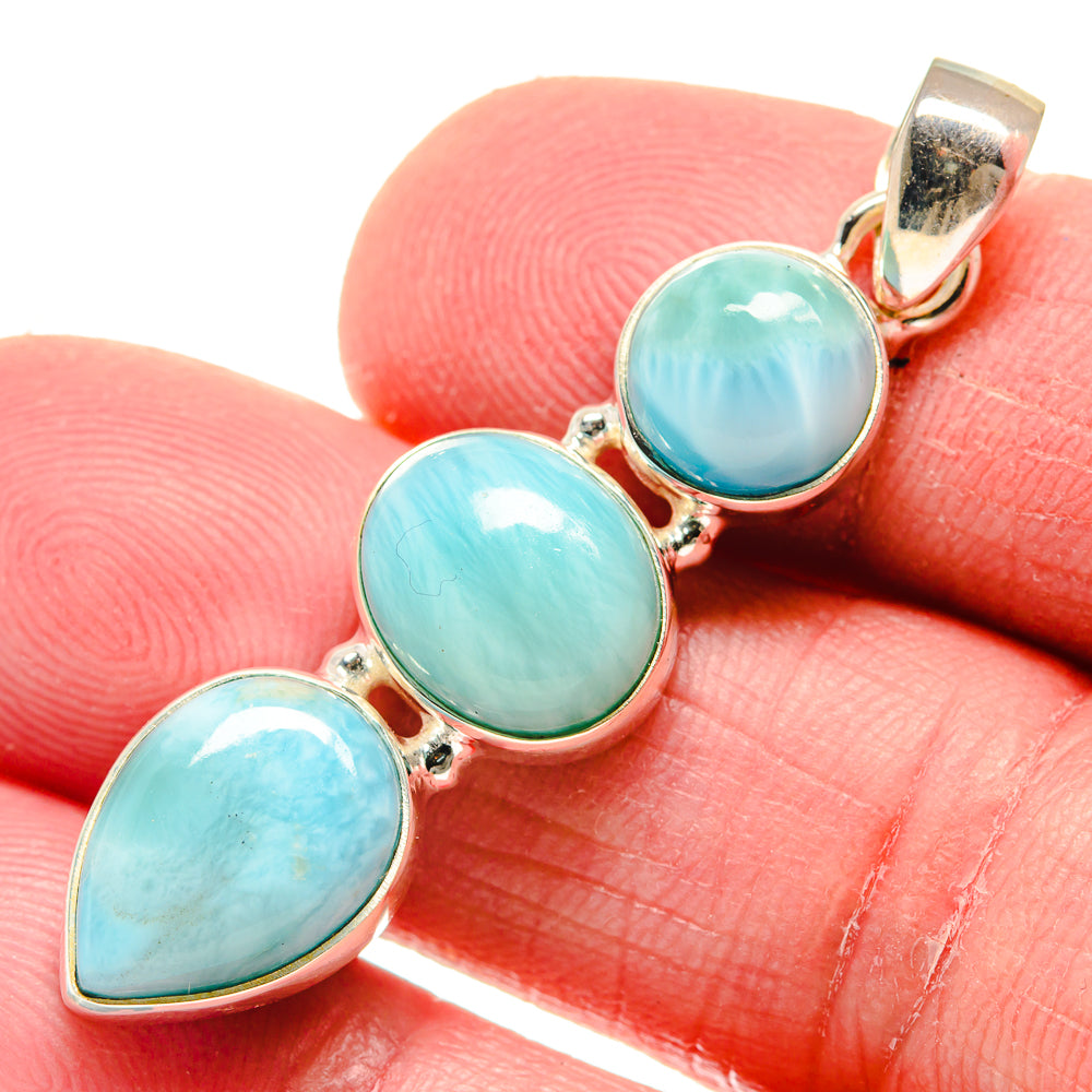 Larimar Pendants handcrafted by Anasilvercos - PD20829
