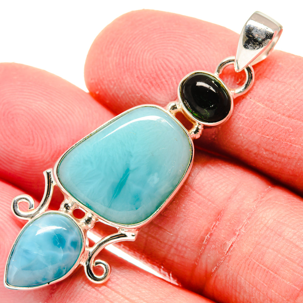 Larimar Pendants handcrafted by Anasilvercos - PD20832