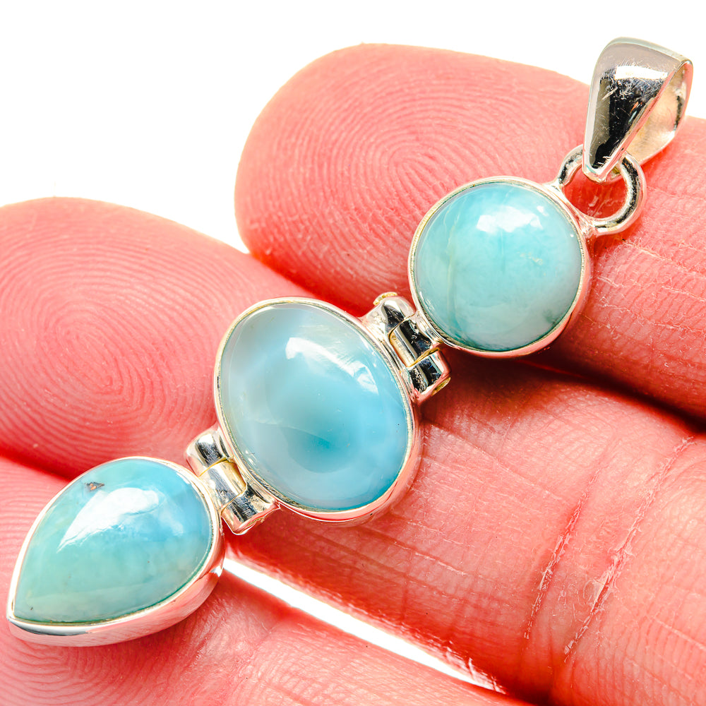 Larimar Pendants handcrafted by Anasilvercos - PD20836