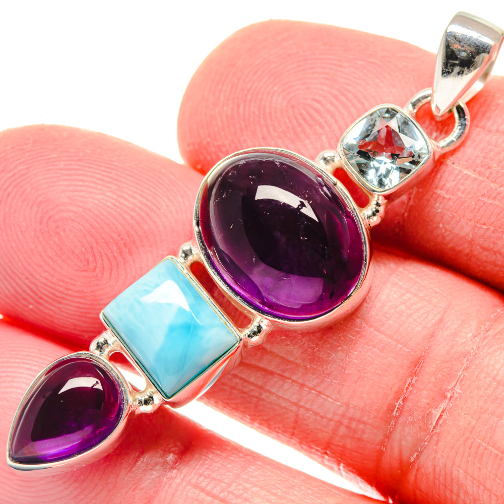 Amethyst Pendants handcrafted by Anasilvercos - PD20841