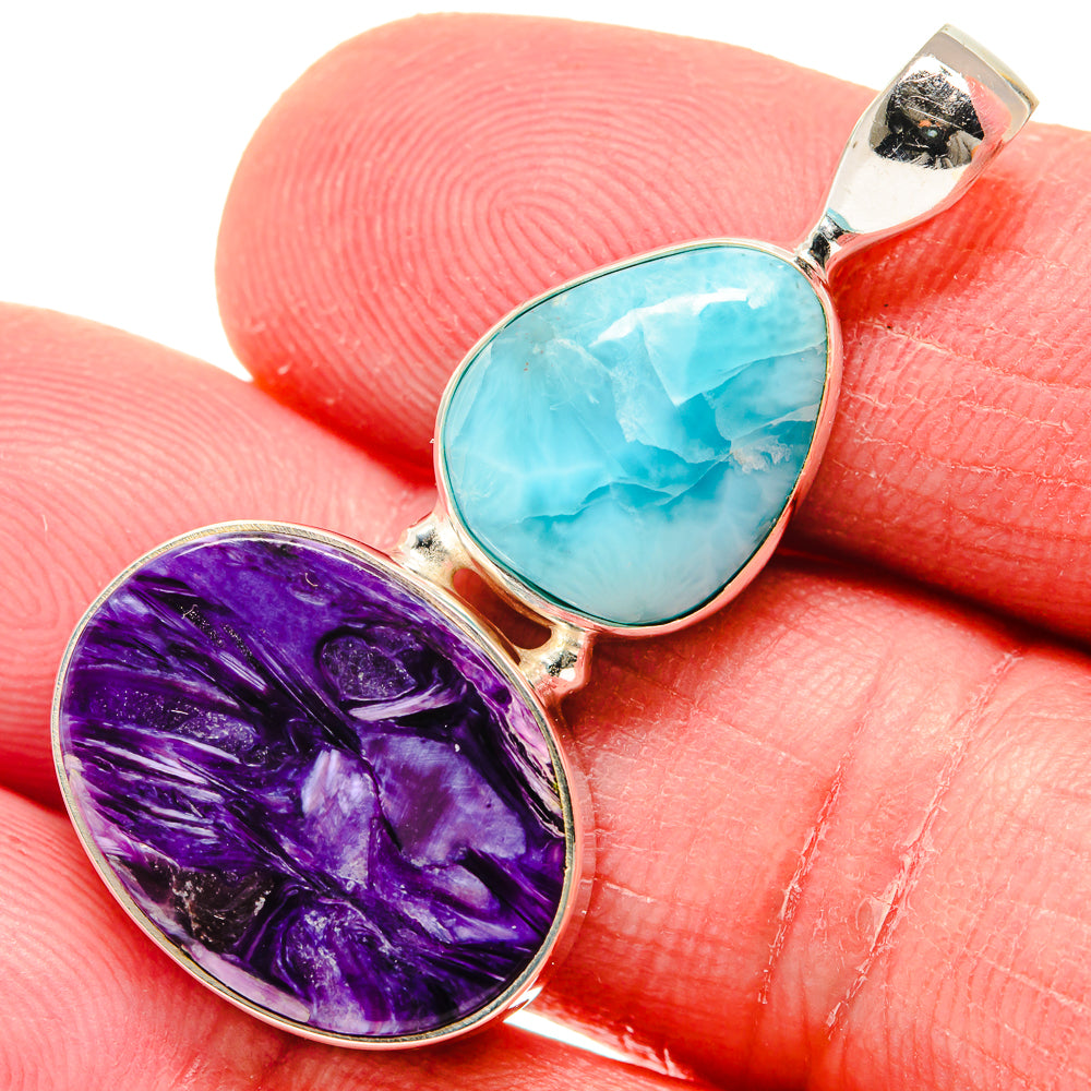 Charoite Pendants handcrafted by Anasilvercos - PD20846