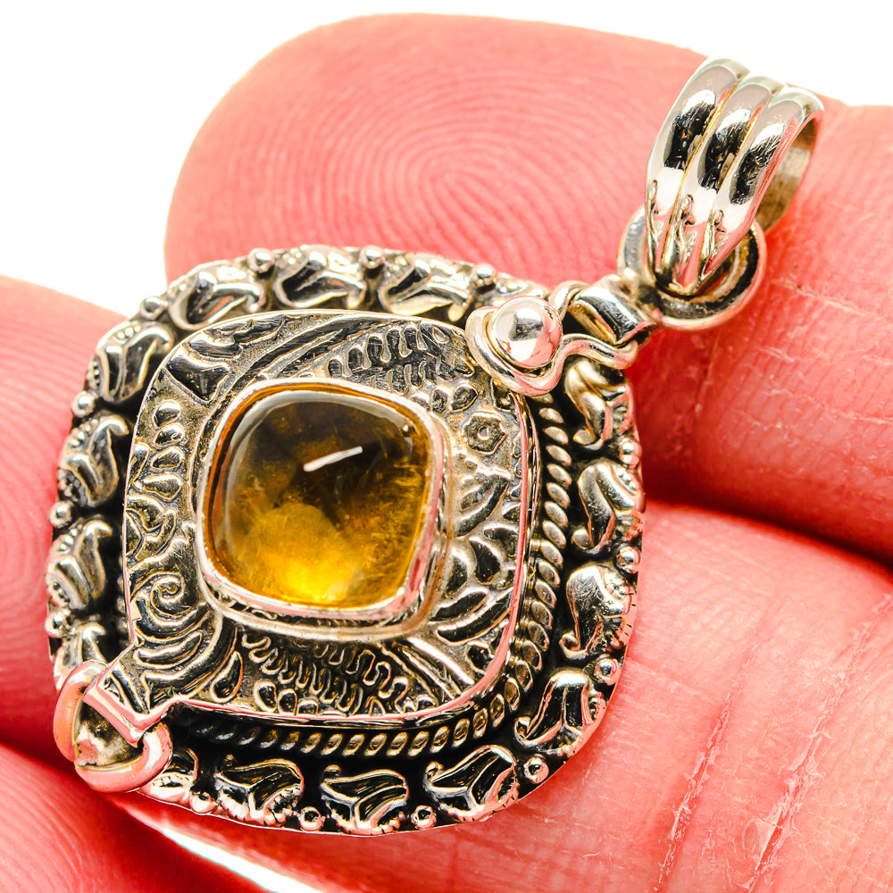Citrine Pendants handcrafted by Anasilvercos - PD20875