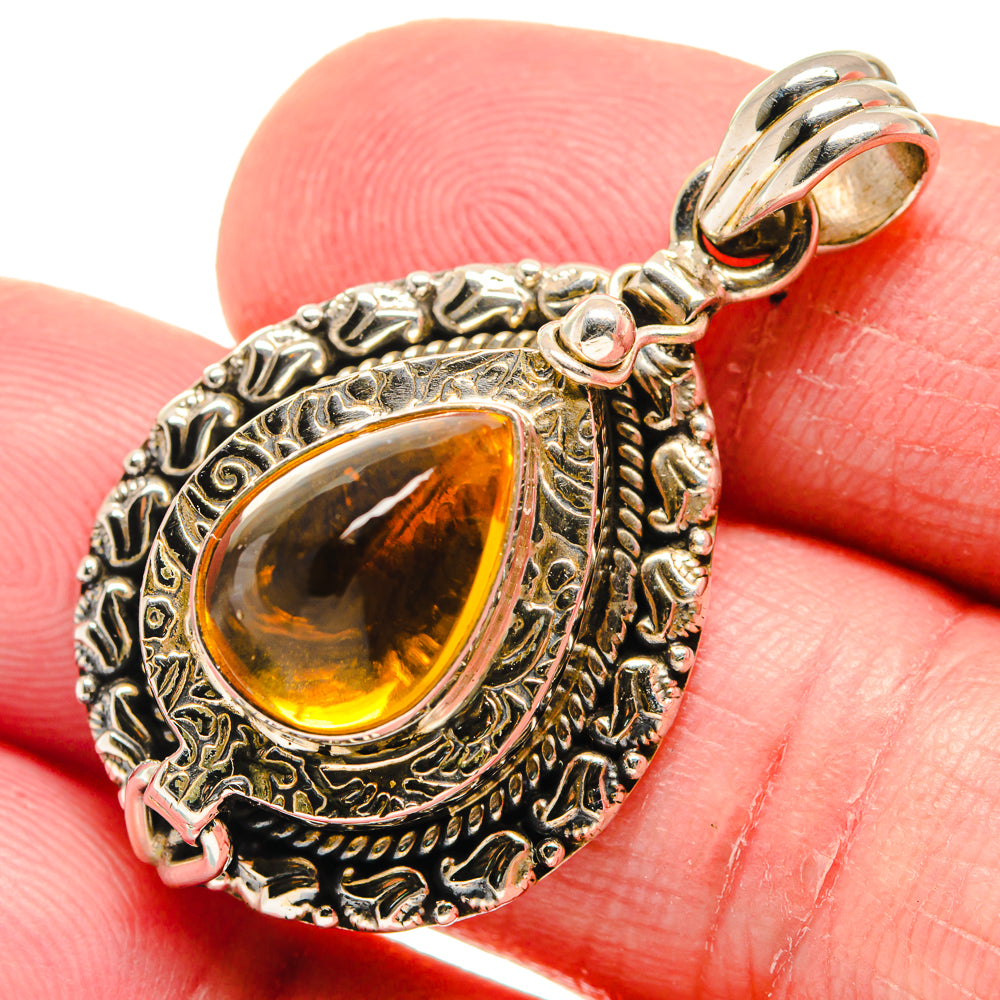 Citrine Pendants handcrafted by Anasilvercos - PD20888