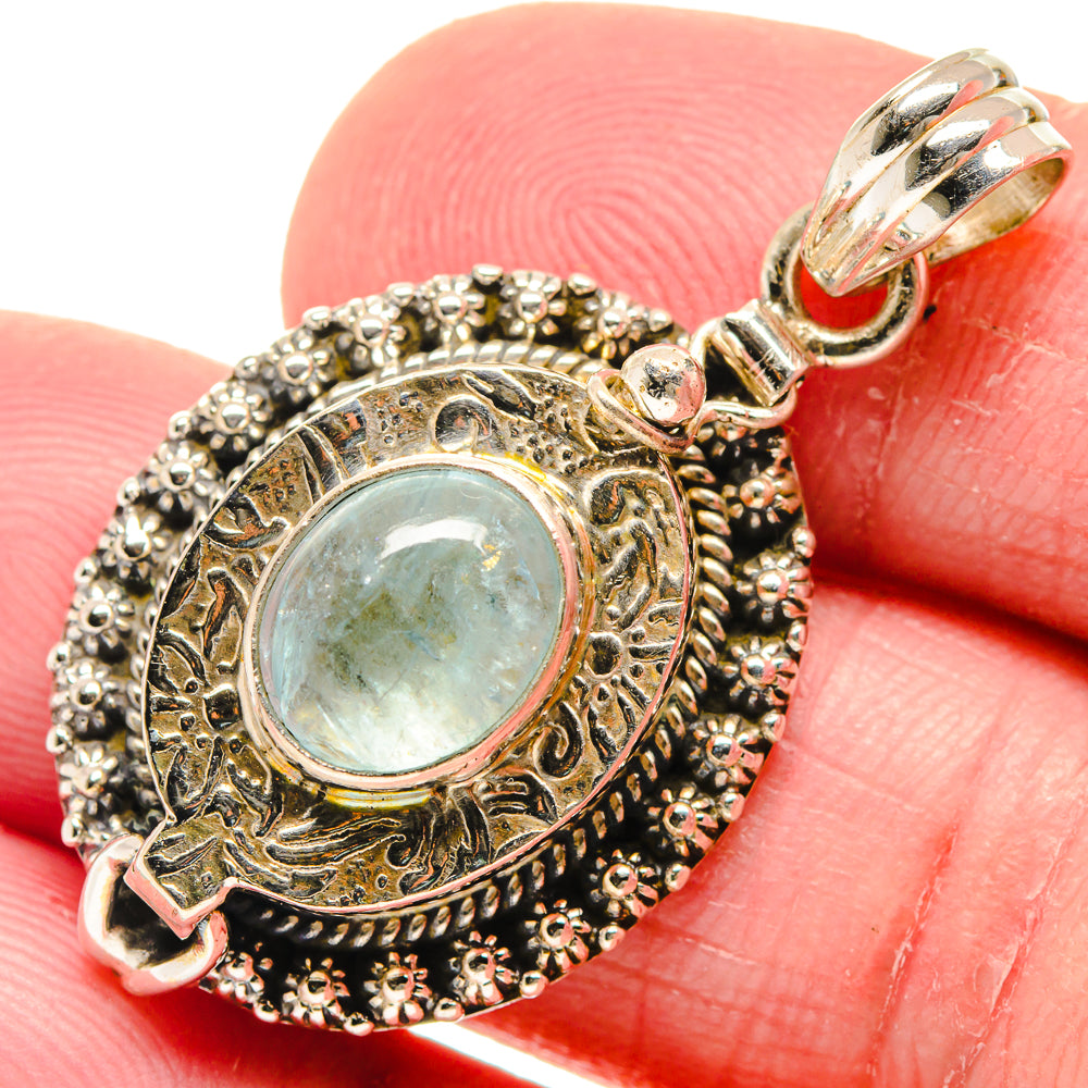 Aquamarine Pendants handcrafted by Anasilvercos - PD20889