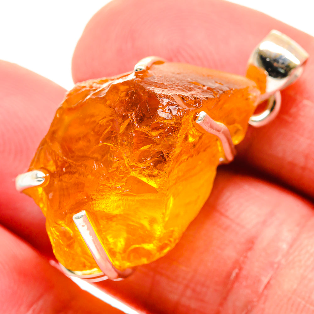 Citrine Pendants handcrafted by Anasilvercos - PD20929