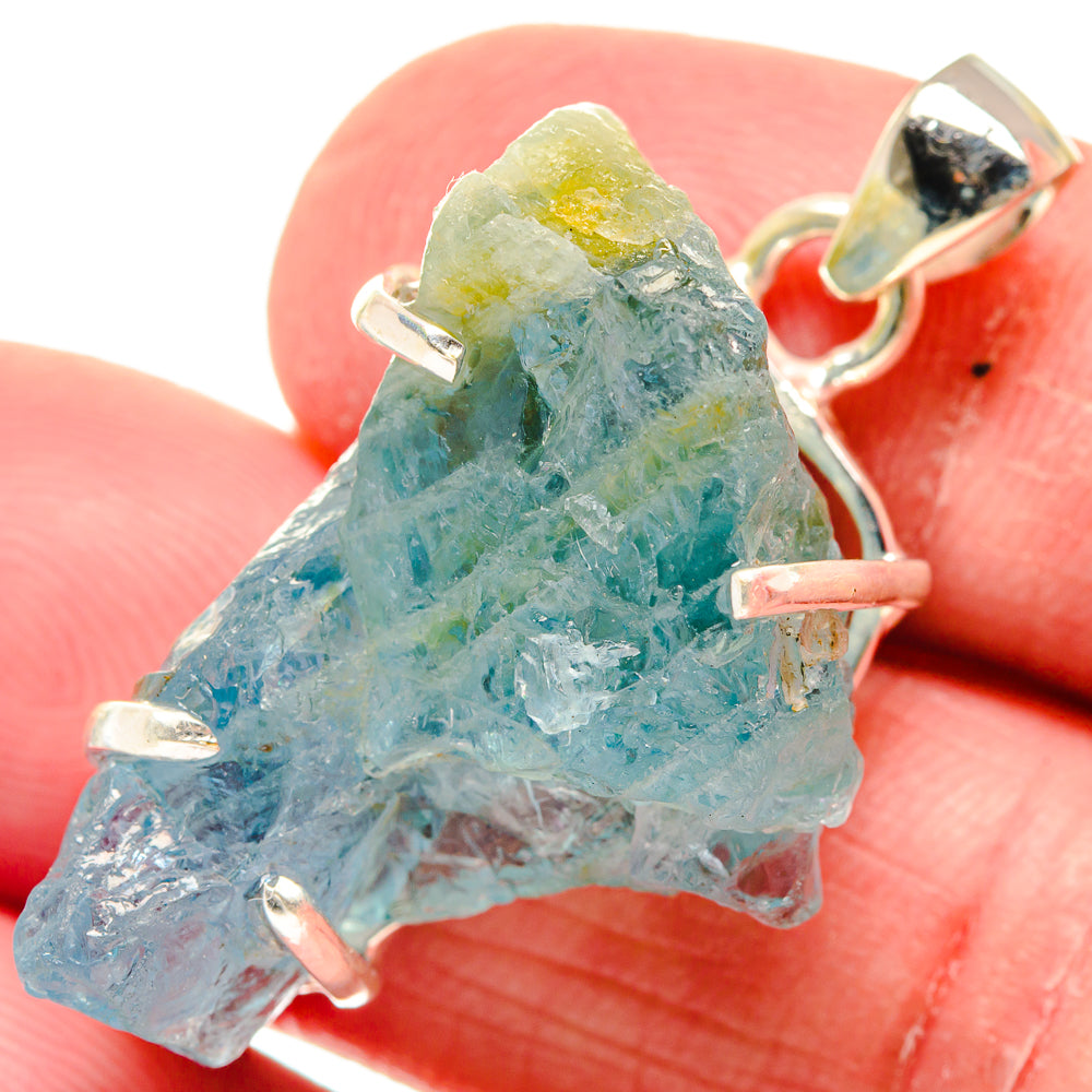 Aquamarine Pendants handcrafted by Anasilvercos - PD20934
