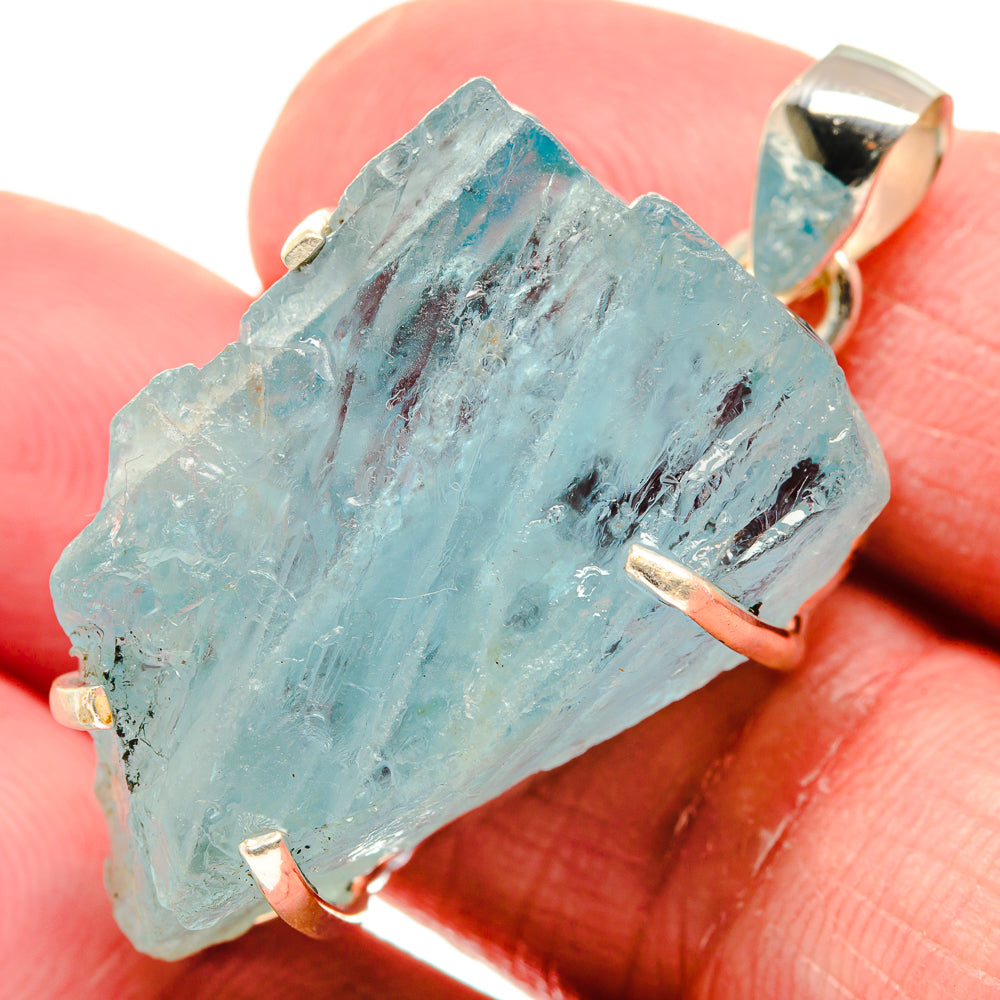 Aquamarine Pendants handcrafted by Anasilvercos - PD20935