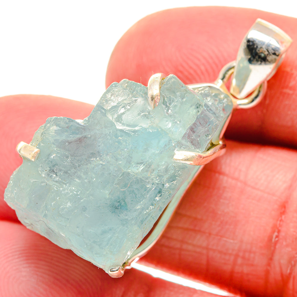 Aquamarine Pendants handcrafted by Anasilvercos - PD20939