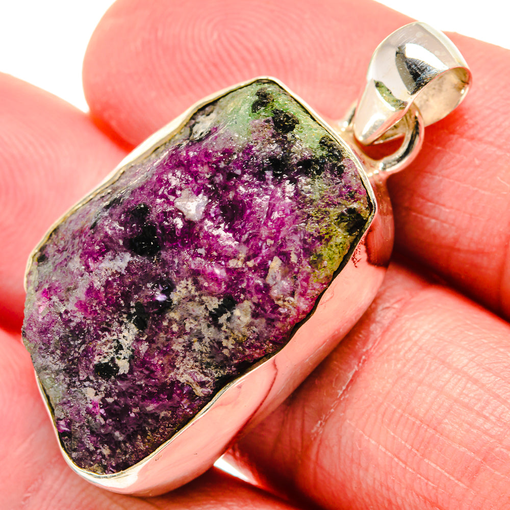 Ruby Zoisite Pendants handcrafted by Anasilvercos - PD20950