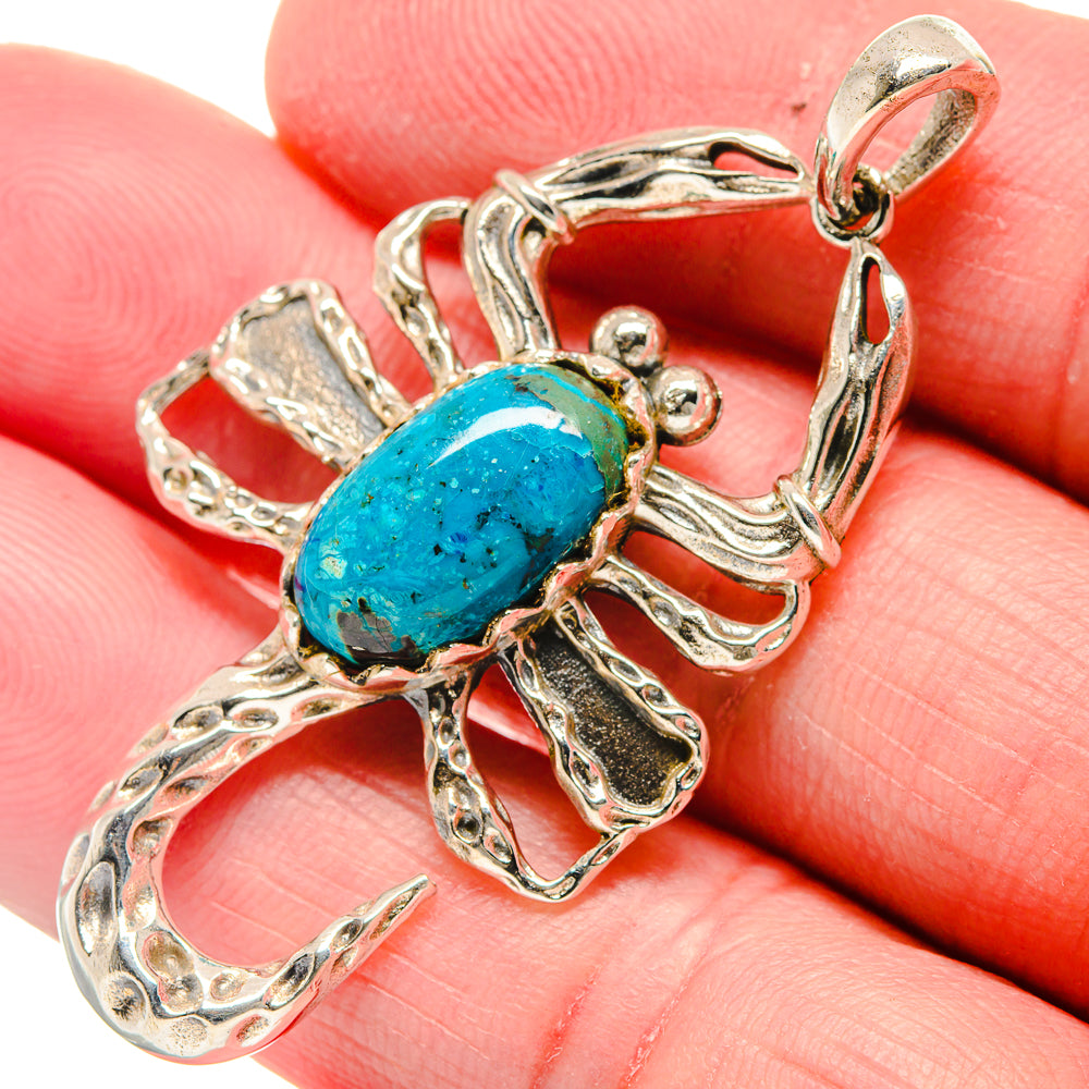 Chrysocolla Pendants handcrafted by Anasilvercos - PD20957