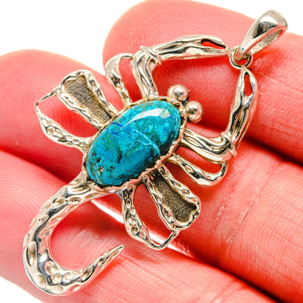 Chrysocolla Pendants handcrafted by Anasilvercos - PD20959