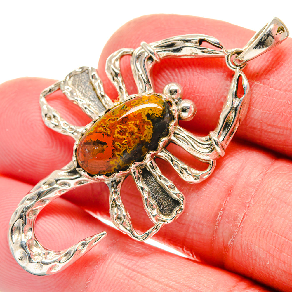 Moroccan Agate Pendants handcrafted by Anasilvercos - PD20960