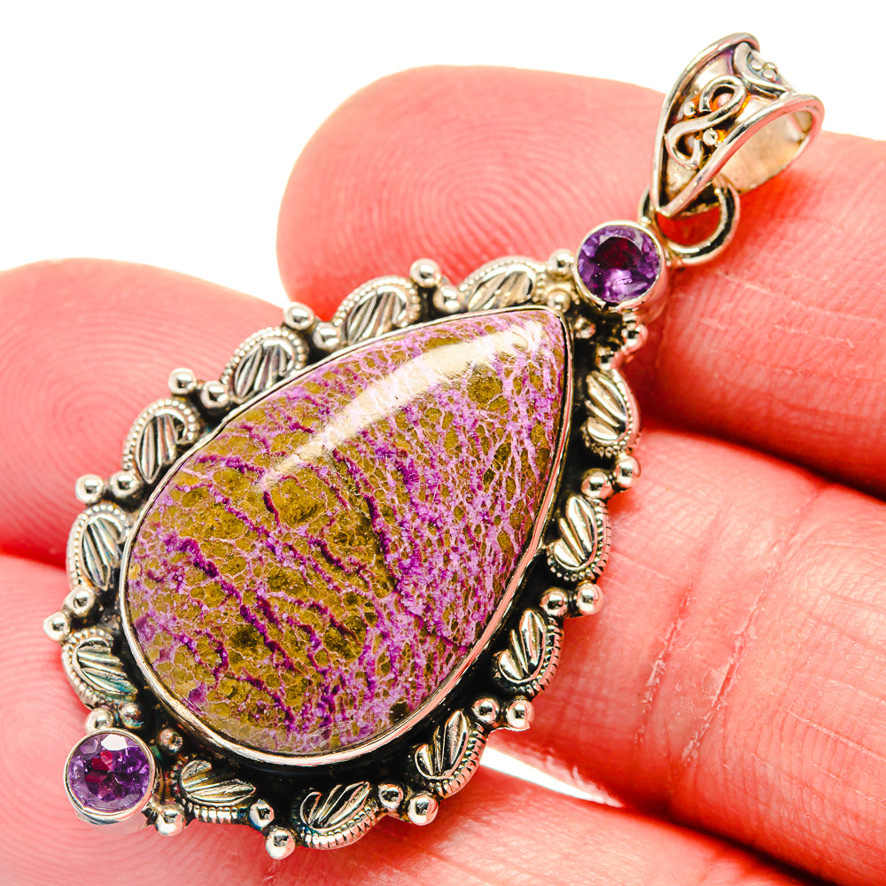 Stichtite Pendants handcrafted by Anasilvercos - PD20962