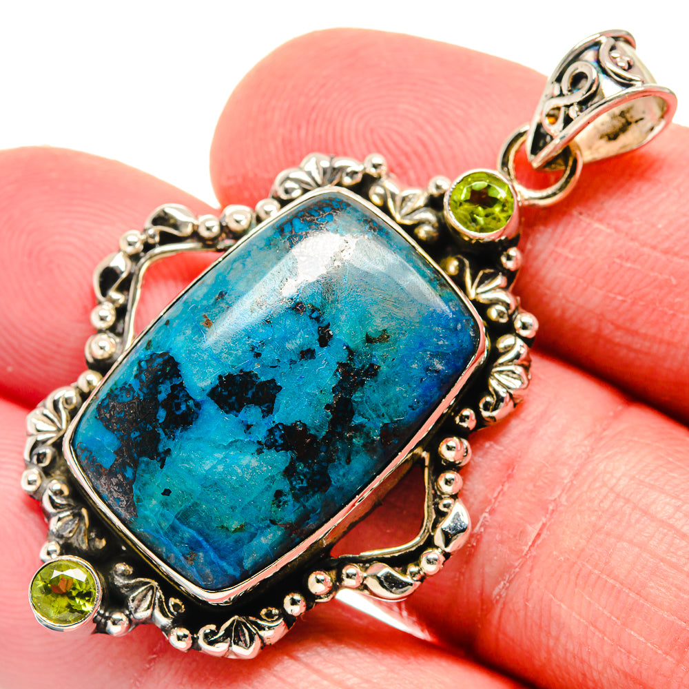 Shattuckite Pendants handcrafted by Anasilvercos - PD20964