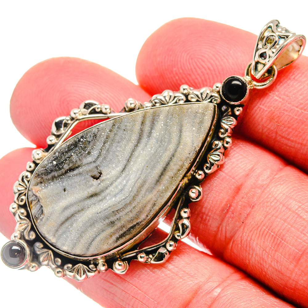 Desert Druzy Pendants handcrafted by Anasilvercos - PD20971