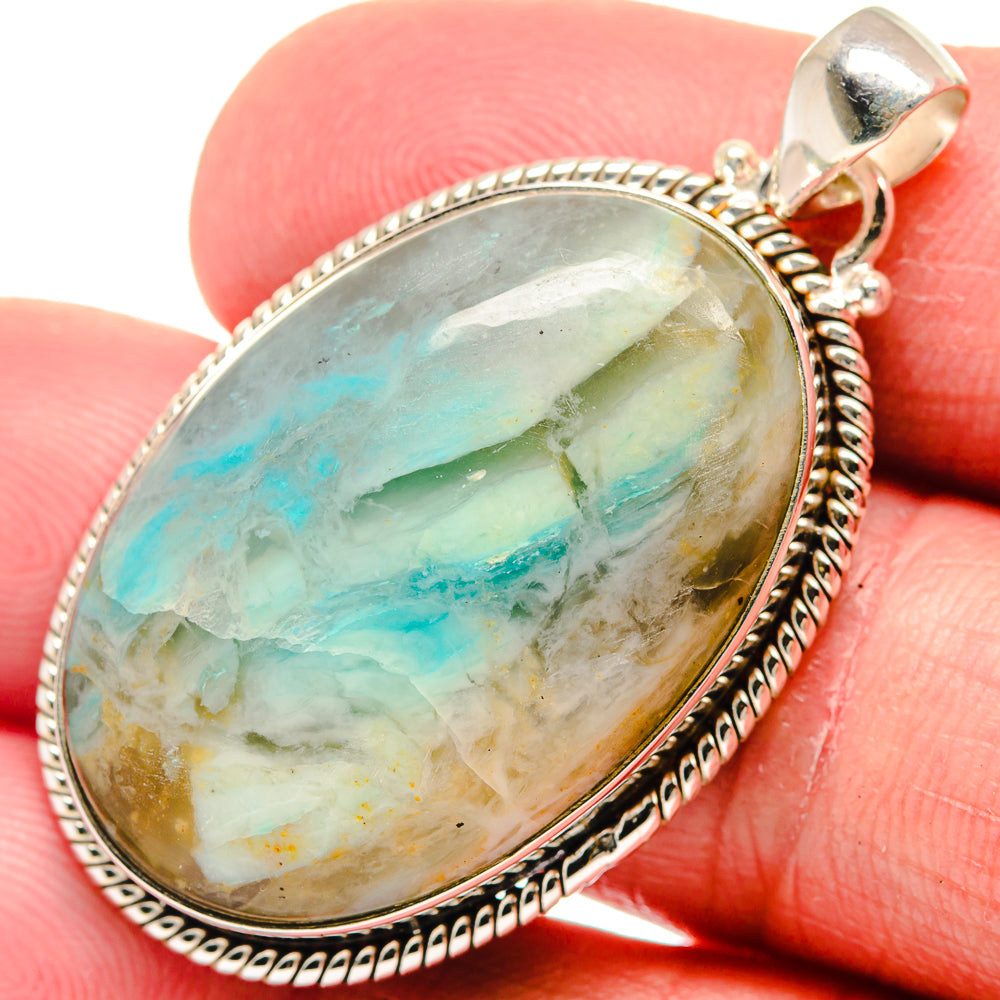 Peruvian Opal Pendants handcrafted by Anasilvercos - PD20982