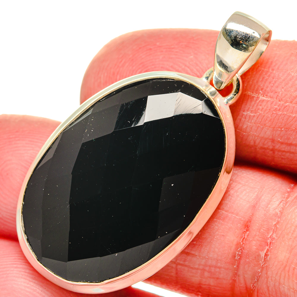 Black Onyx Pendants handcrafted by Anasilvercos - PD21080