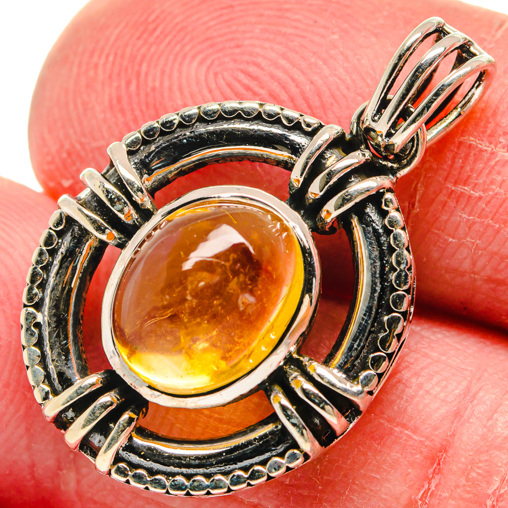 Citrine Pendants handcrafted by Anasilvercos - PD21091