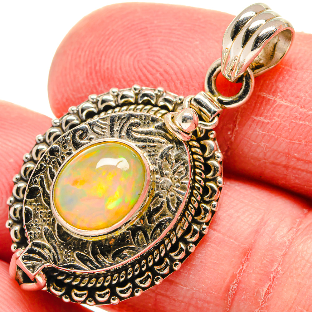 Ethiopian Opal Pendants handcrafted by Anasilvercos - PD21093