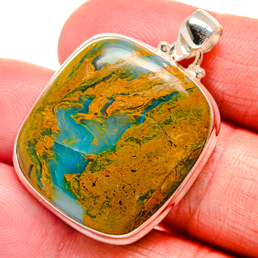 Peruvian Opal Pendants handcrafted by Anasilvercos - PD21104
