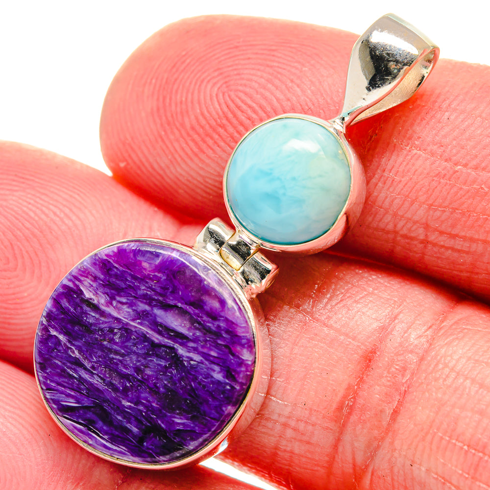 Charoite Pendants handcrafted by Anasilvercos - PD21105