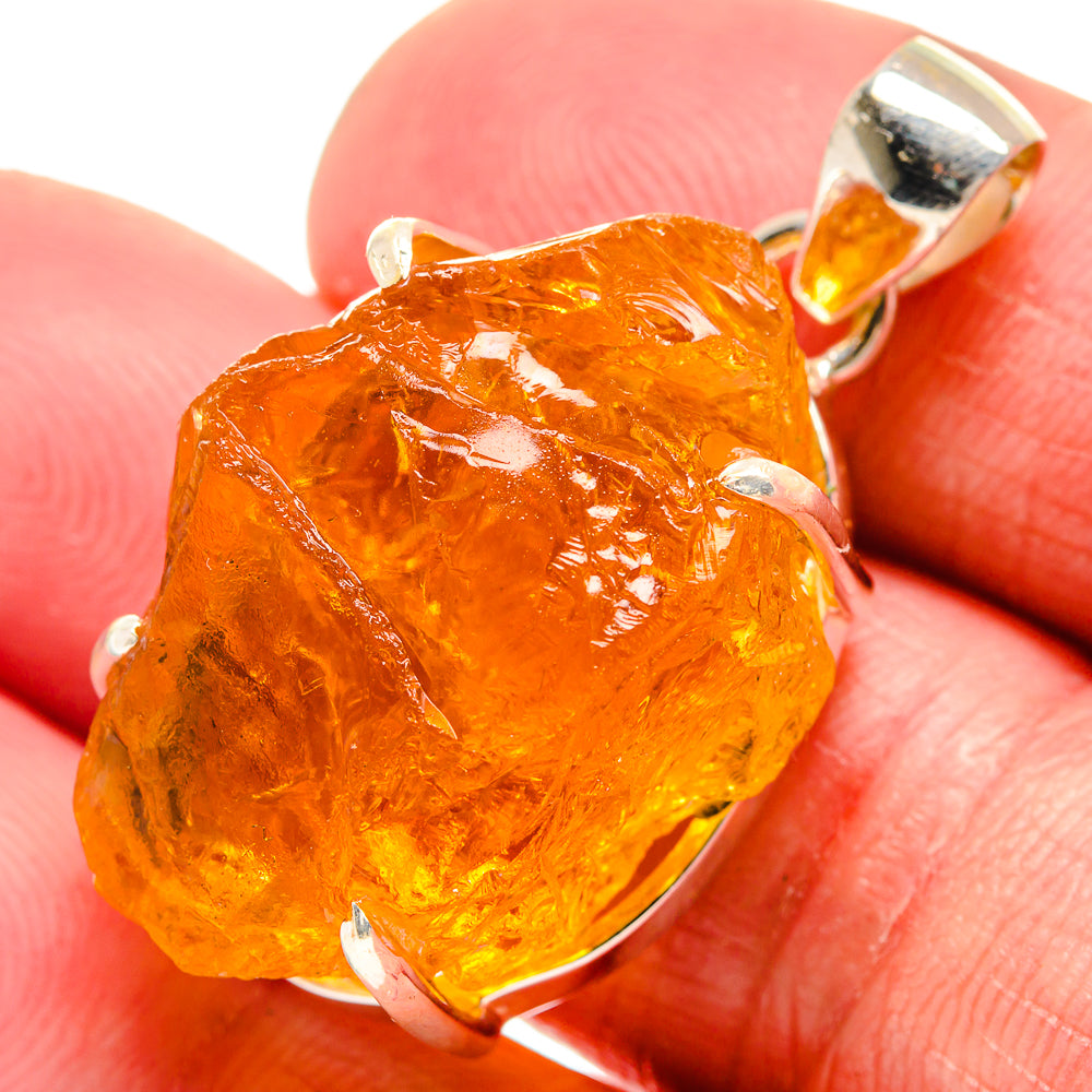 Citrine Pendants handcrafted by Anasilvercos - PD21115