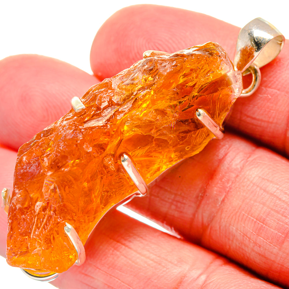 Citrine Pendants handcrafted by Anasilvercos - PD21117