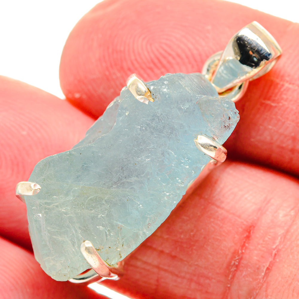 Aquamarine Pendants handcrafted by Anasilvercos - PD21122