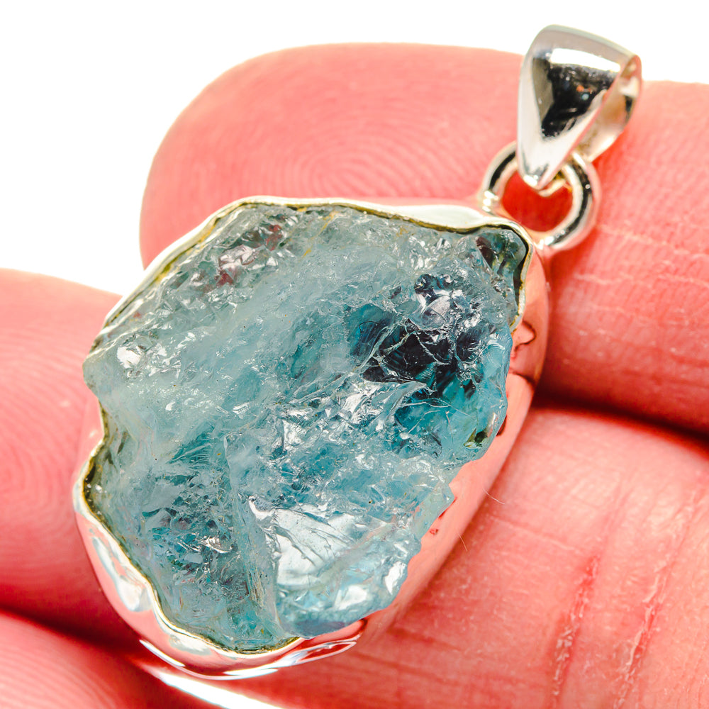 Aquamarine Pendants handcrafted by Anasilvercos - PD21123