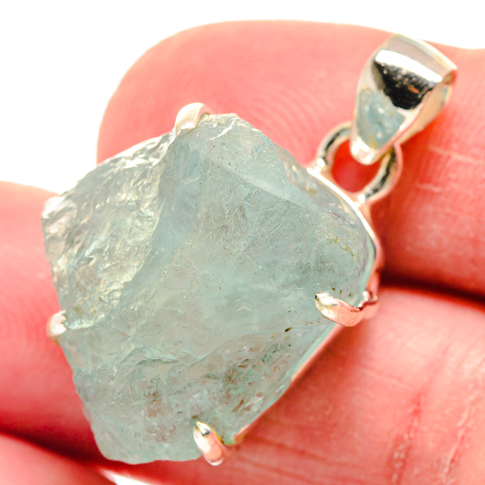 Aquamarine Pendants handcrafted by Anasilvercos - PD21124