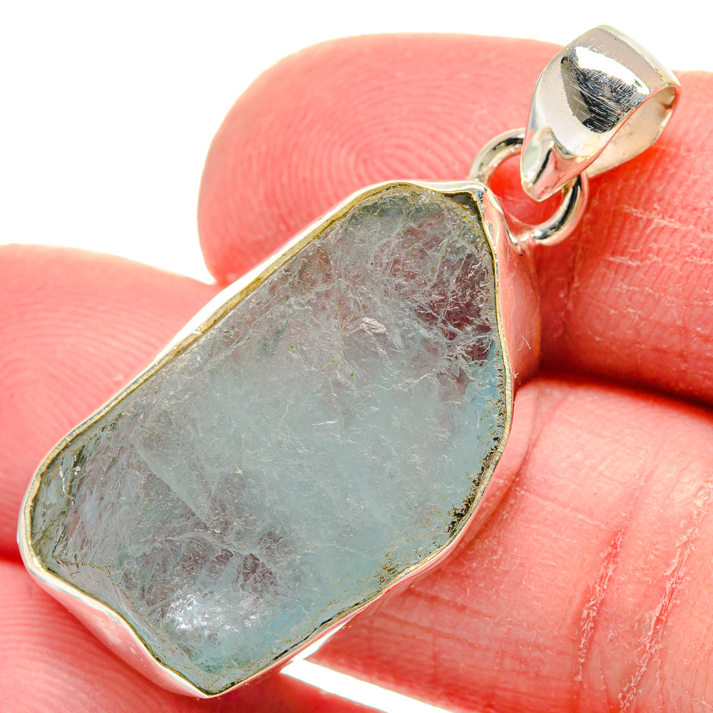 Aquamarine Pendants handcrafted by Anasilvercos - PD21125