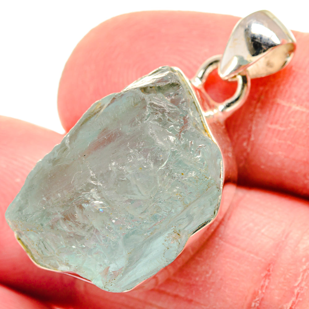Aquamarine Pendants handcrafted by Anasilvercos - PD21126