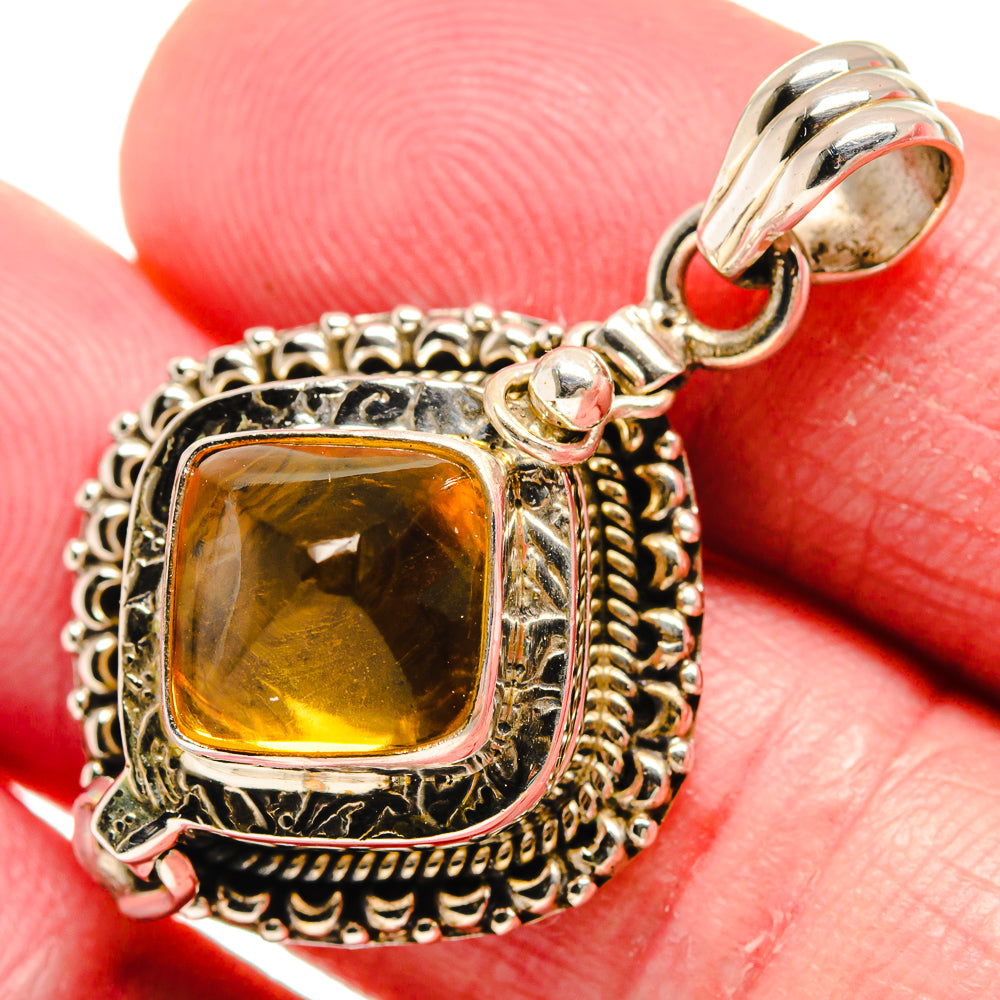 Citrine Pendants handcrafted by Anasilvercos - PD21147