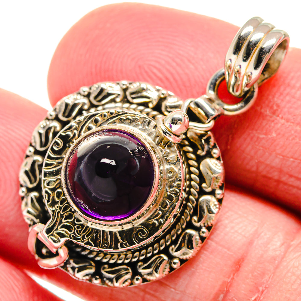 Amethyst Pendants handcrafted by Anasilvercos - PD21152