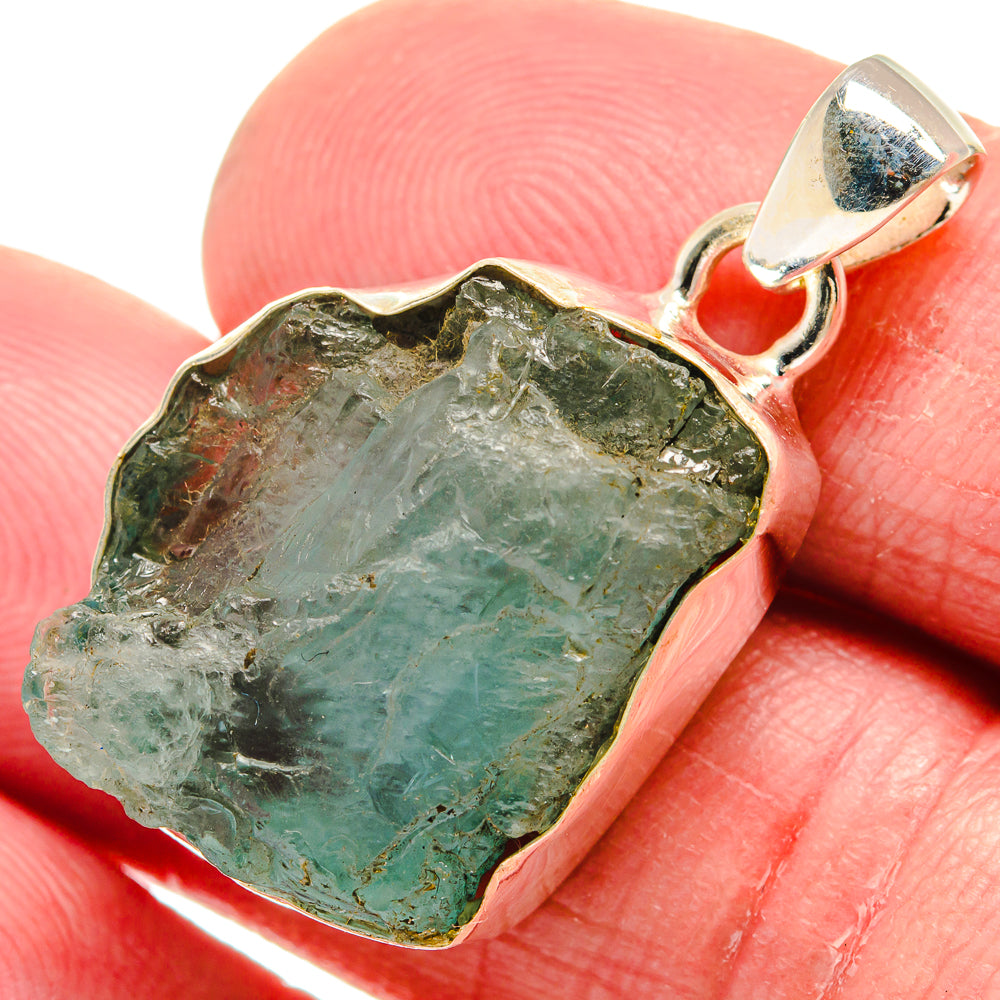 Aquamarine Pendants handcrafted by Anasilvercos - PD21174