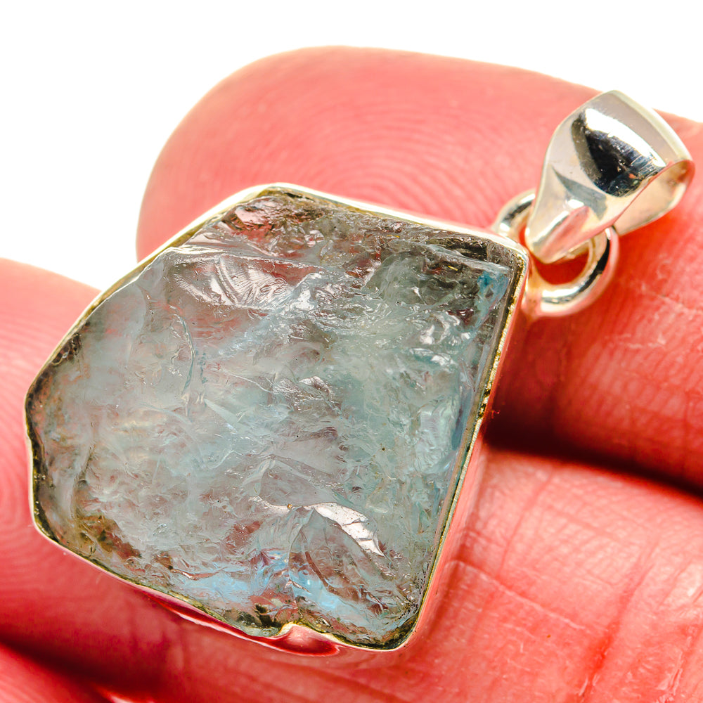Aquamarine Pendants handcrafted by Anasilvercos - PD21175