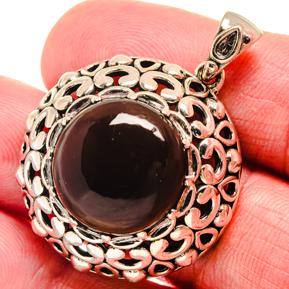 Smoky Quartz Pendants handcrafted by Anasilvercos - PD21187